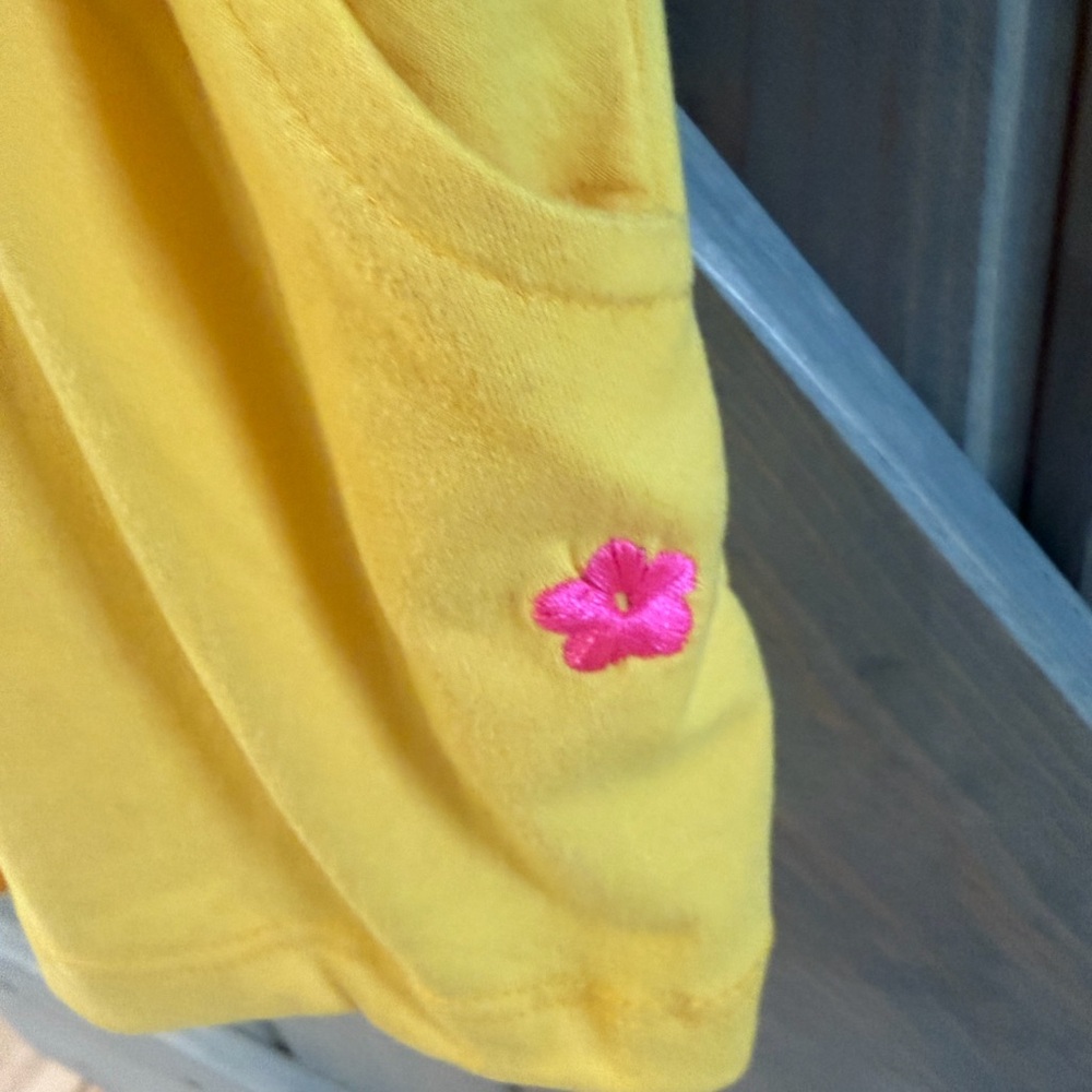 Limited Too NWT Yellow Smoked Romper Size 2T includes matching Scrunchie - Picture 4 of 6